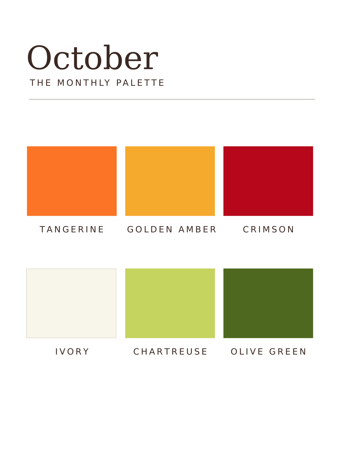 October's Inspiration