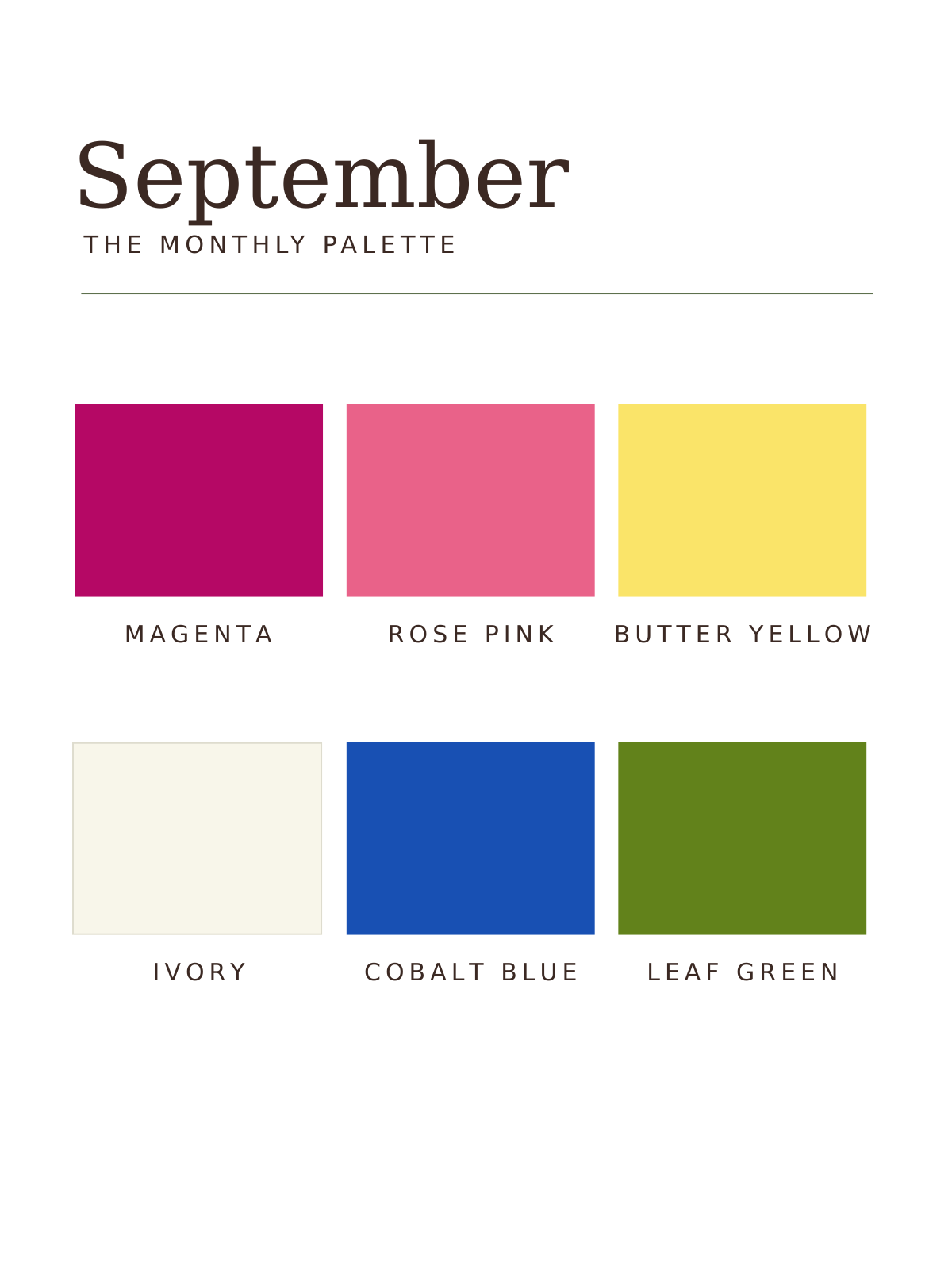 September's Inspiration